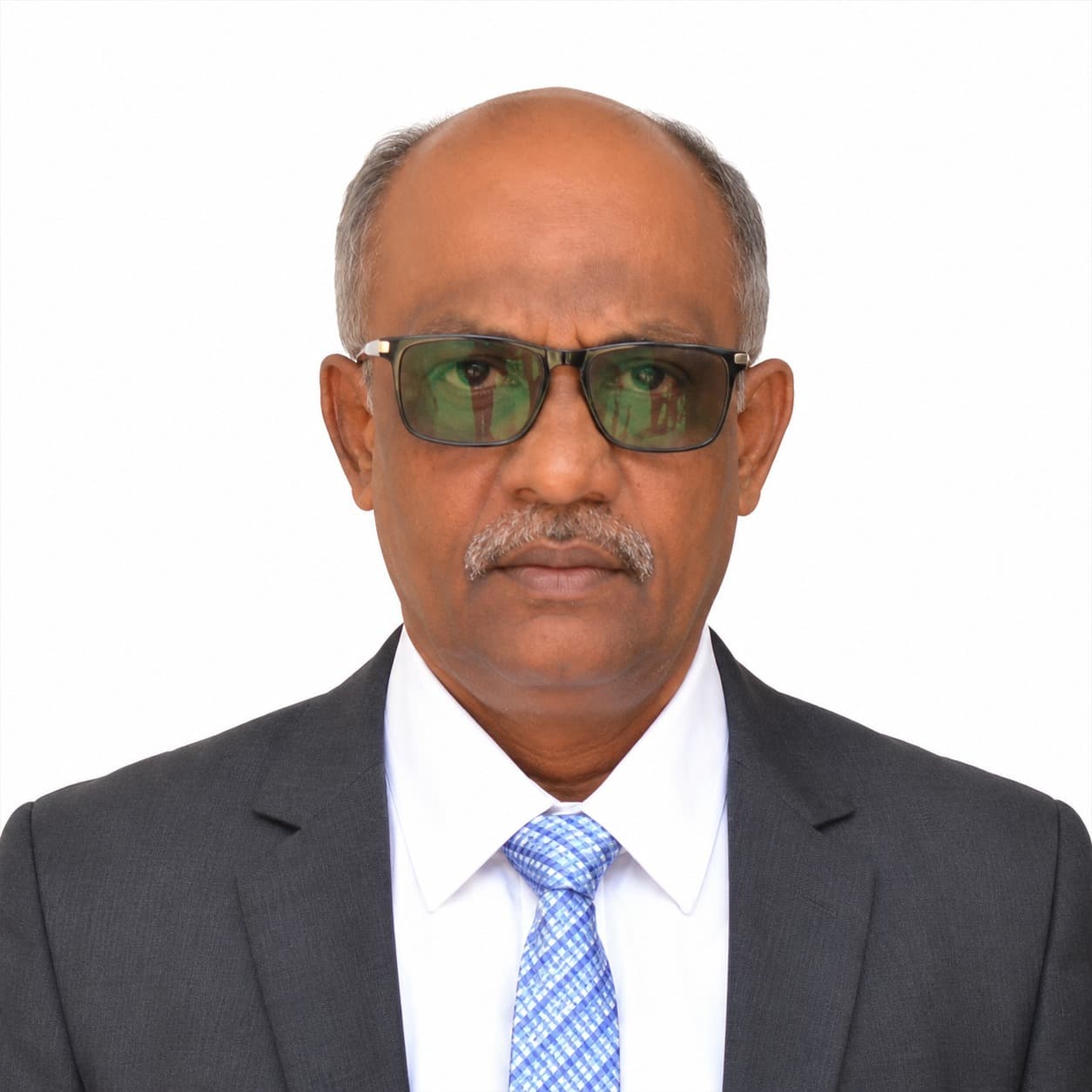 Portrait of M. A. M. Nawas, Patron at St. Judy Paramedical College